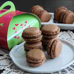 Chocolate Chantilly Macarons