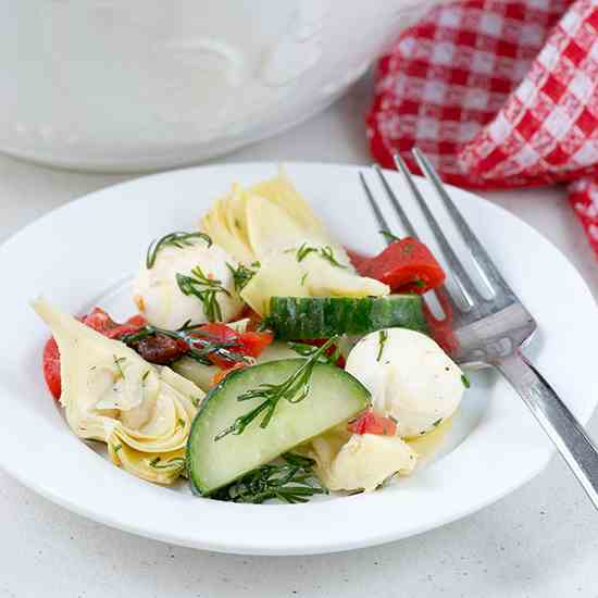 Cucumber Antipasto Salad 