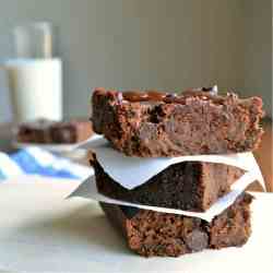 Flourless Chocolate Chip Brownies