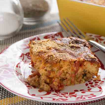 Savory Breakfast Bread Pudding