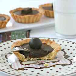 Chocolate-coffee tartlets