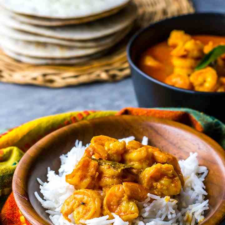 Prawn Gassi (Shrimp - Prawn Curry)