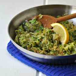 Sauteed Shredded Zucchini