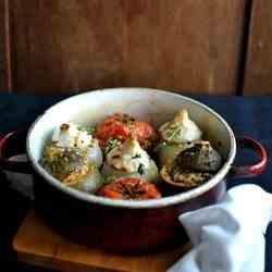 Stuffed vegetables á la Provencale