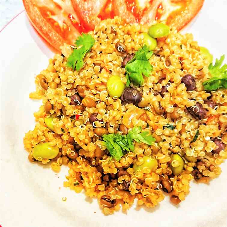 3 Bean spicy quinoa