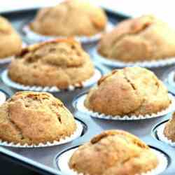 Whole Wheat Banana Nut Muffins