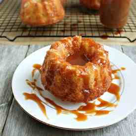 Salted Caramel Mini Apple Cake Bundts