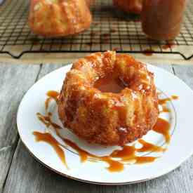 Salted Caramel Mini Apple Cake Bundts