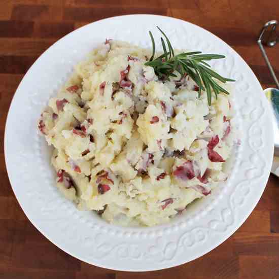 Mashed Red Potatoes with Horseradish