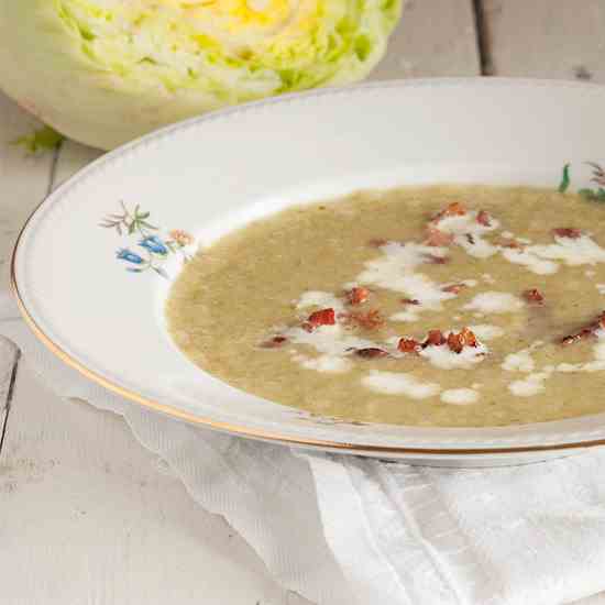 Iceberg lettuce soup