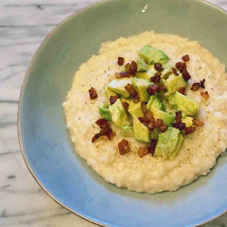 Pancetta and Avocado Risotto