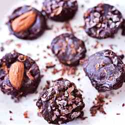 Raw Fudge Truffles