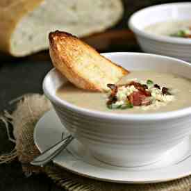 Roasted Cauliflower & Gruyere Soup