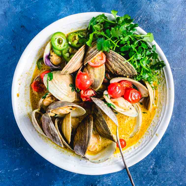 Thai Green Curry Clams