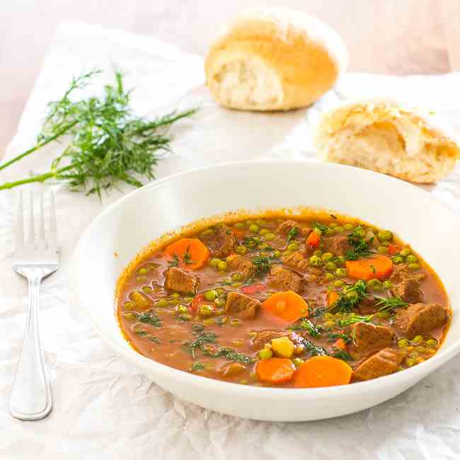 BEEF AND PEA STEW