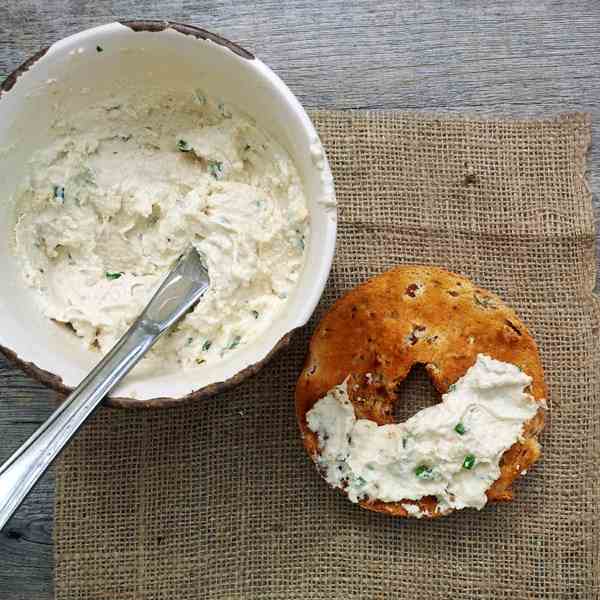 Cashew Cream Cheese With Chives [vegan]