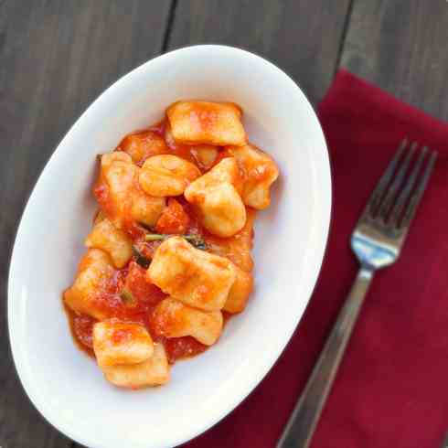 Homemade gnocchi