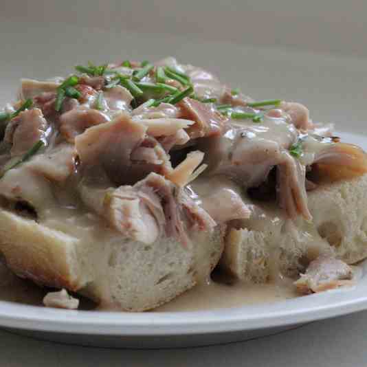 Open Faced Hot Turkey Sandwich