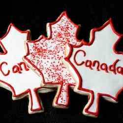 Canada Day Cookies