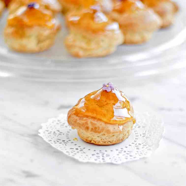 Salted Caramel Profiteroles