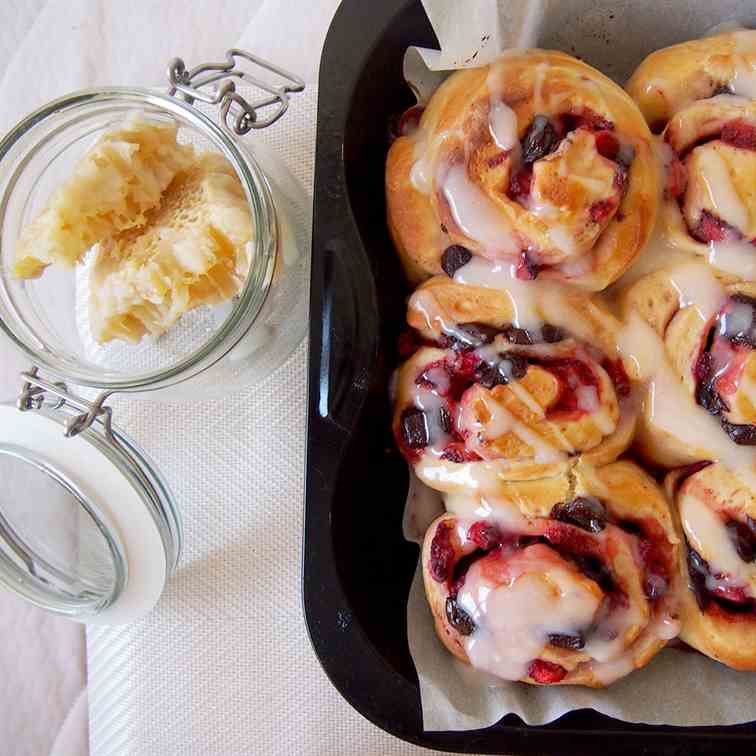 Strawberry Chocolate Rolls