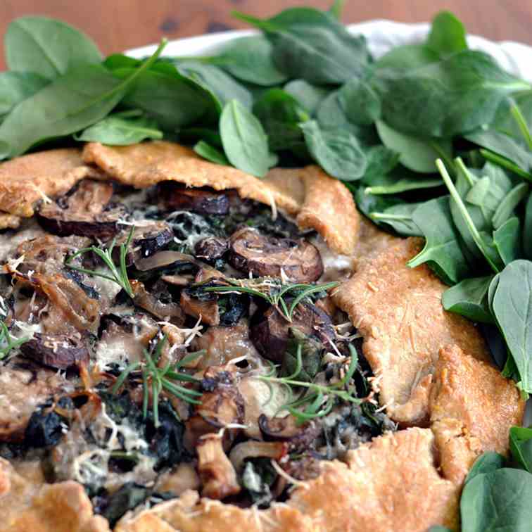 Spinach - Mozzarella Galette