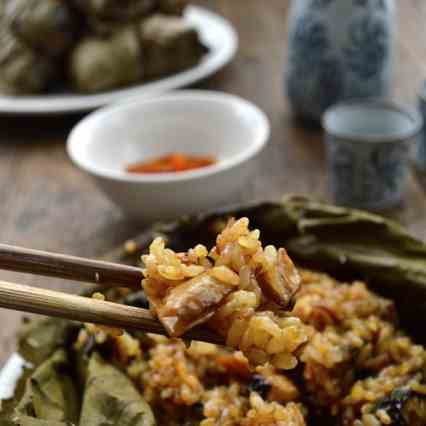 DIM SUM STICKY RICE LOTUS LEAF WRAPS