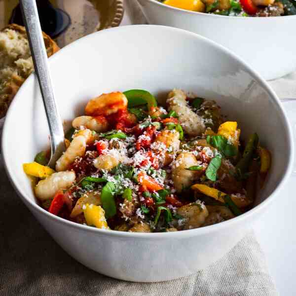 Sausage and Peppers Gnocchi Marinara