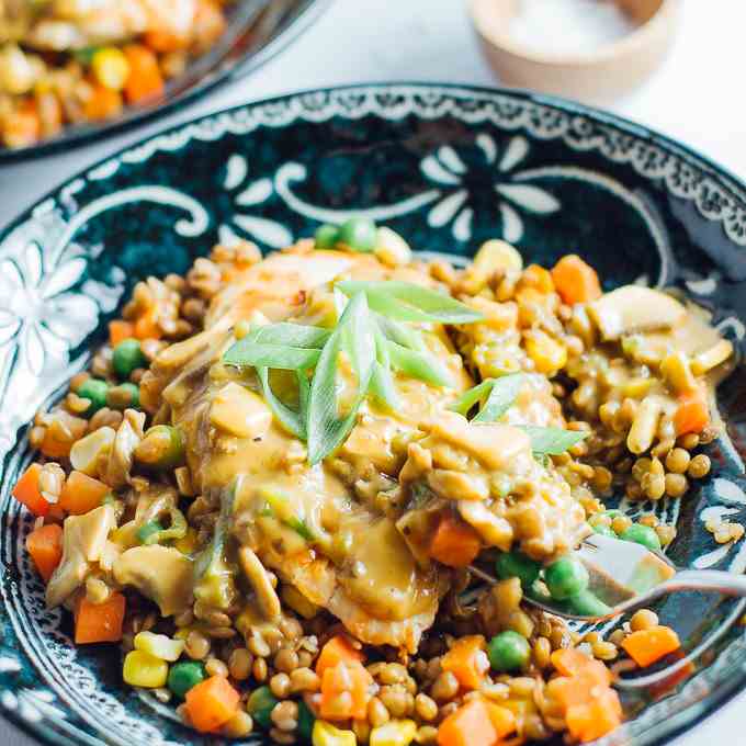 Creamy Garlic Mushroom Chicken