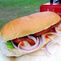 Hotdog buns perfect for camping