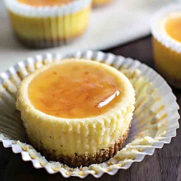 Orange Ricotta Cheesecake Cupcakes