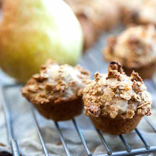 Spiced Pear Mini Muffins