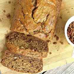 Banana Bread with Cinnamon-Spiced Pecans