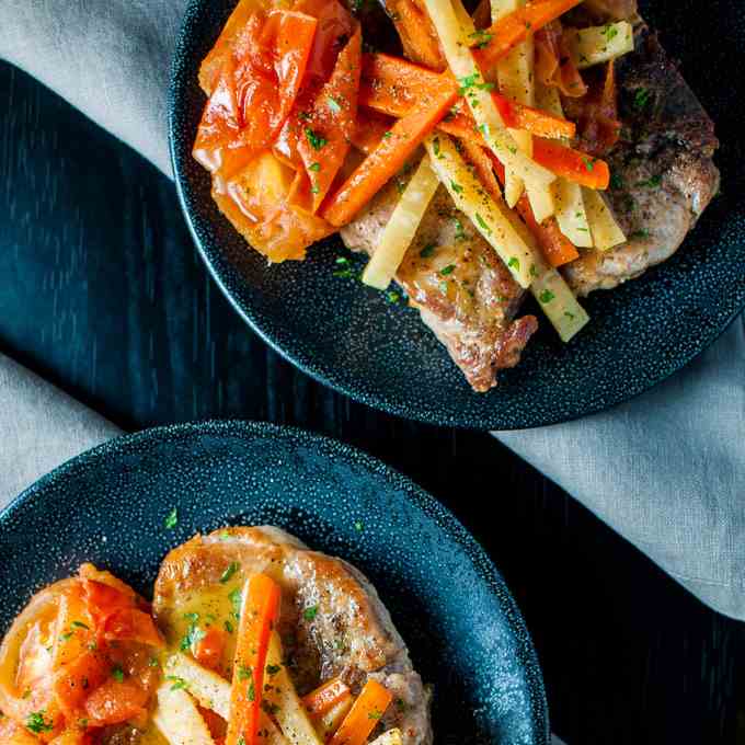 Pork with Carrots and Celeriac