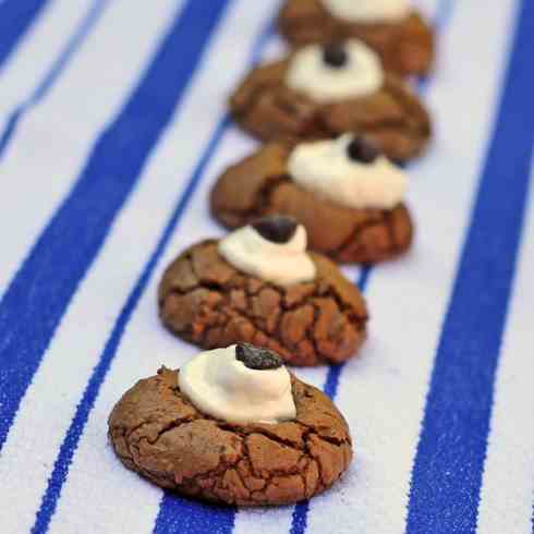 Double chocolate mousse cookies