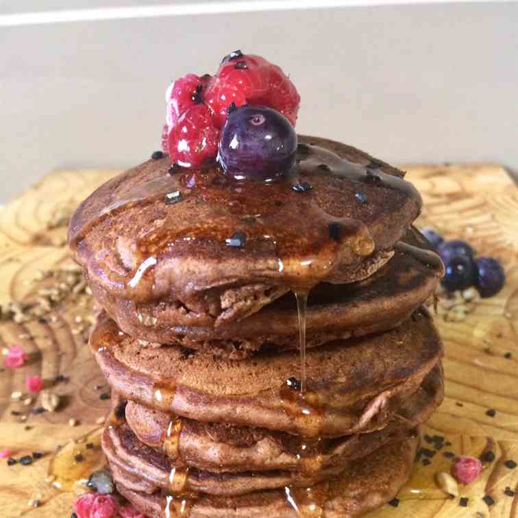 Fluffy Chocolate Pancakes