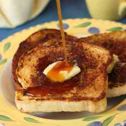 Cinnamon Vanilla Crusted French Toast