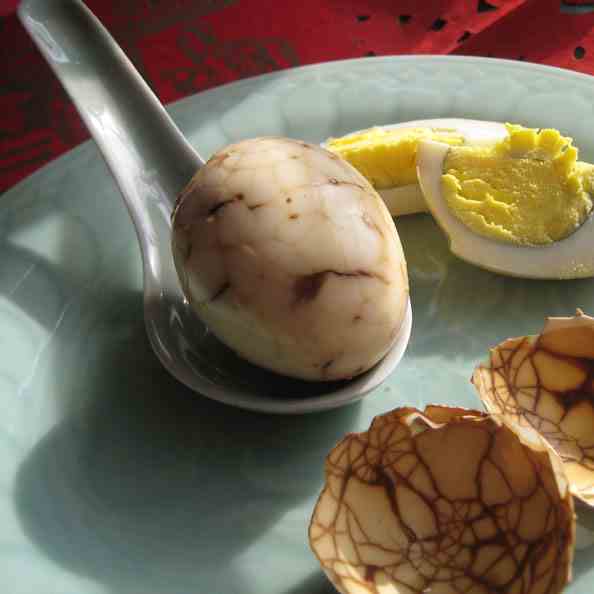 Chinese marbled tea eggs