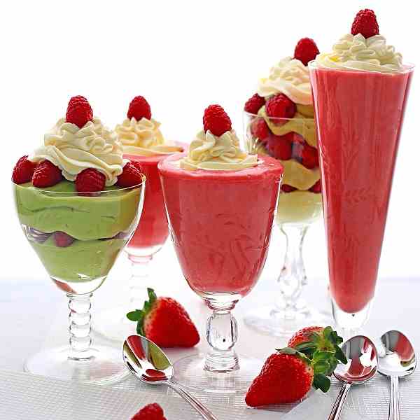 Strawberry and Avocado Parfaits