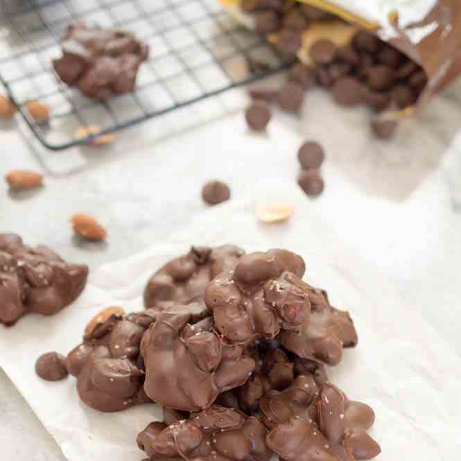 Dark Chocolate Almond Clusters