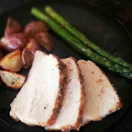 Pork Tenderloin, Seared and Steam Roasted