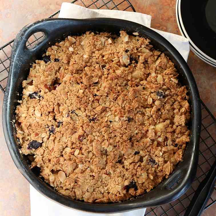 Apple - Blueberry Oaty Crumble