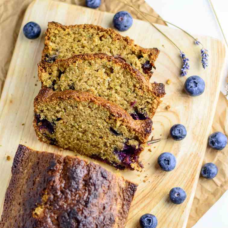 Blueberry zucchini bread