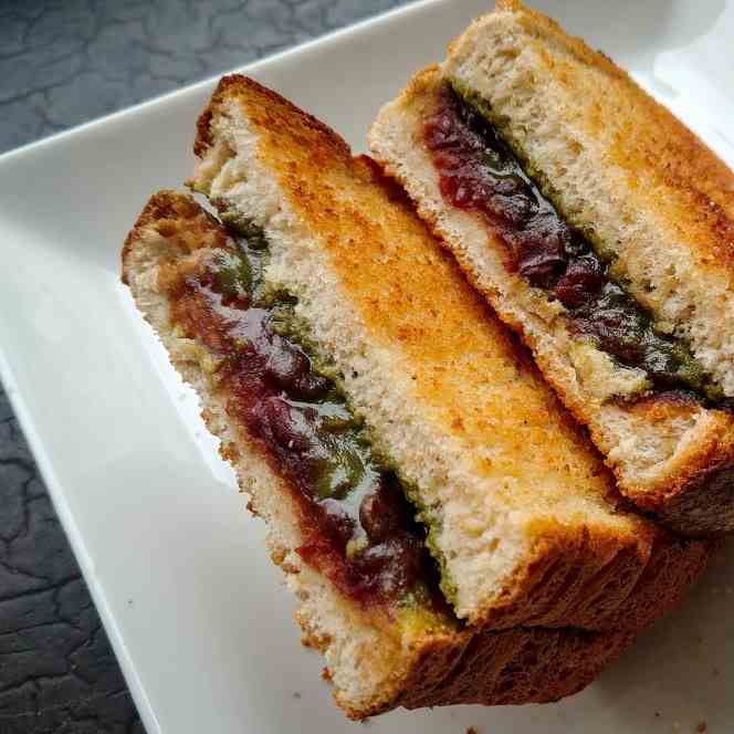 Matcha Red Bean Toast