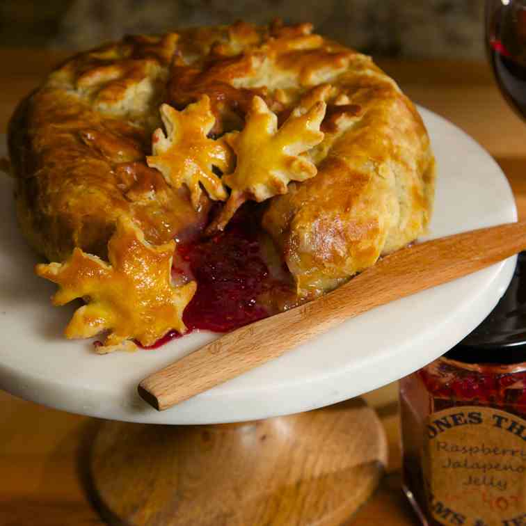 Brie baked in Puff Pastry
