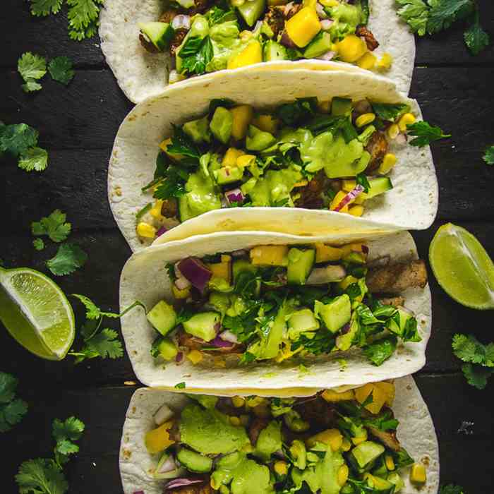 Jerk Chicken Tacos with Mango Salsa