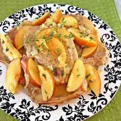 Pork Chops with Roasted Apples and Onions