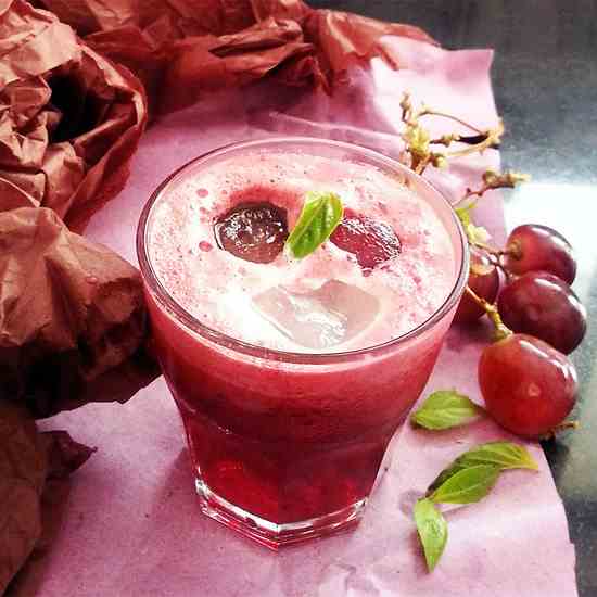 Grape Beetroot Basil Juice