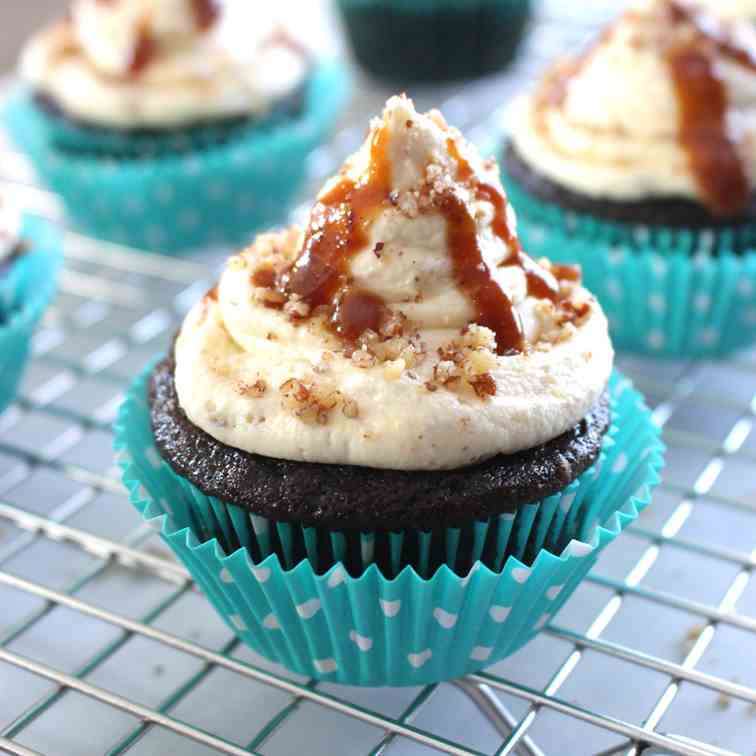 Chocolate Caramel Cupcakes