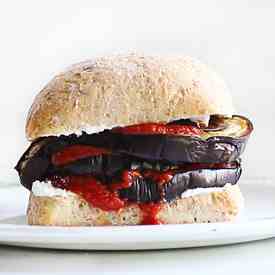 Quadruple Decker Eggplant and Goat Cheese
